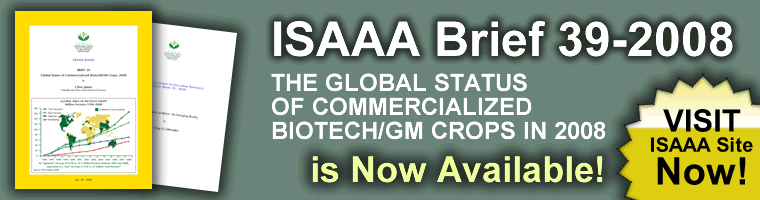 ISAAA Brief 39-2008 Now Available!