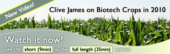 Clive James on Biotech Crops in 2010