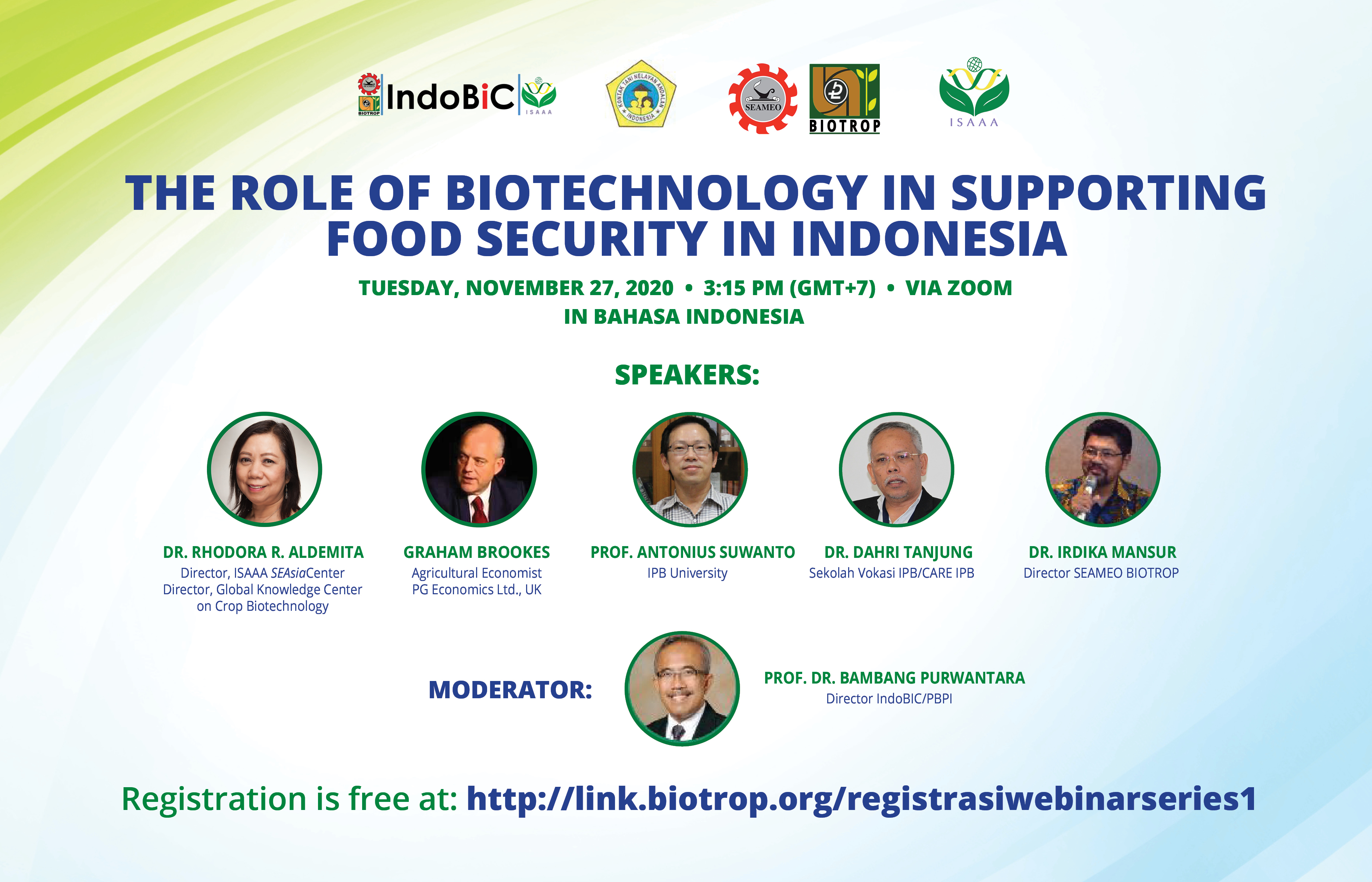 Biotech Experts to Tackle the Role of Biotech in Indonesia's Food