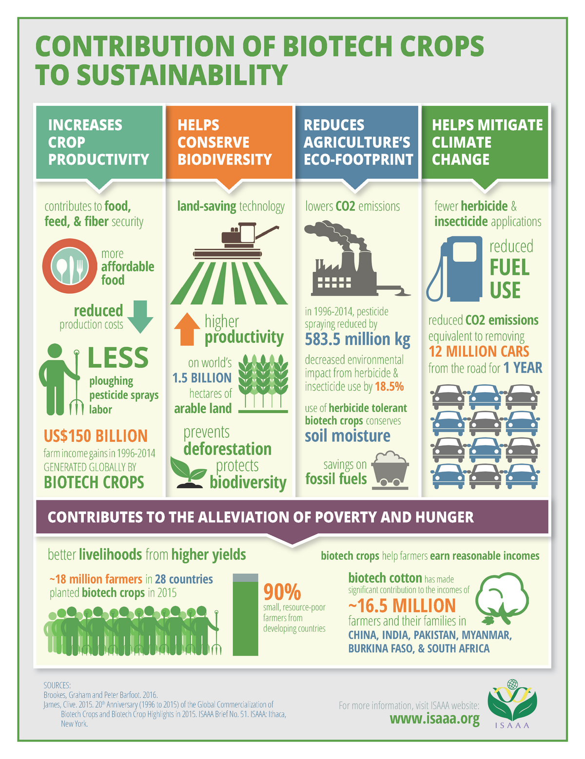 Contribution of Biotech Crops to Sustainability