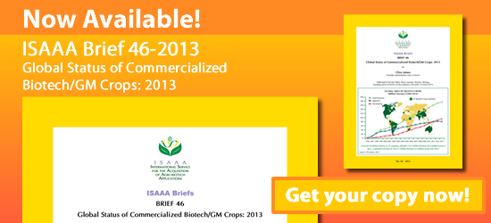 ISAAA Brief 44-2012 Now Available! Get Your Copy Now!